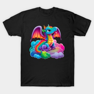 cute colorful dragon 3 T-Shirt